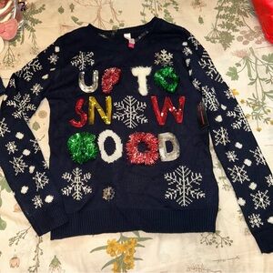 No Boundires ugly sweater nwt Christmas